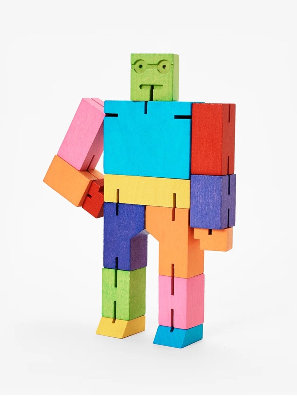 Multicolored Wooden Cutebot